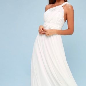 LuLu’s White convertible maxi dress